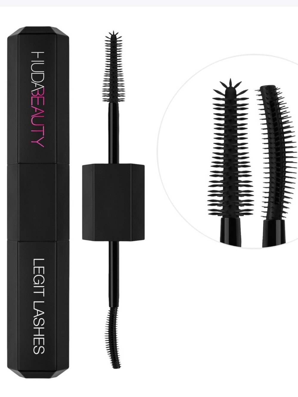 HUDA BEAUTY LEGIT LASHES Double-Ended Volumizing and Lengthening Mascara